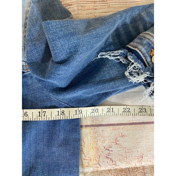 Chico's Women's Blue Button Front Classic Denim Jacket - Medium - Picture 10 of 14